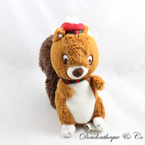 Peluche de ardilla SERGENT MAJOR Ideal Promotion marrón