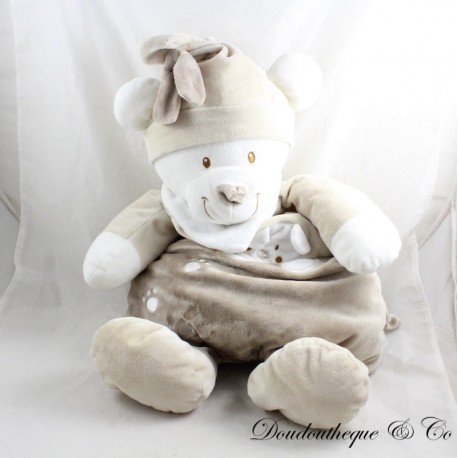 Pigiama organizer in peluche NICOTOY marrone beige Pigiama organizer in peluche NICOTOY marrone beige