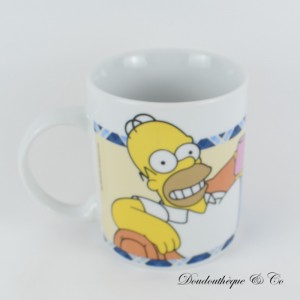 Homer and Bart Becher SIMPSONS Sofa Becher Weiß 10 cm