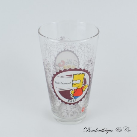 Bart Die Simpsons Die Simpsons The Quick Movie "Roulez jaunesse" hohes Glas 13 cm