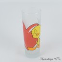 Glas Tall Tweety WARNER BROS Tweety und Grosminet Rotes Herz Valentinstag 16 cm