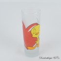Glas Tall Tweety WARNER BROS Tweety und Grosminet Rotes Herz Valentinstag 16 cm