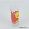 Glas Tall Tweety WARNER BROS Tweety und Grosminet Rotes Herz Valentinstag 16 cm