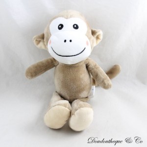 ARTHUR UND LOLA BEBISOL beige weißes Affenplüschtier 28 cm