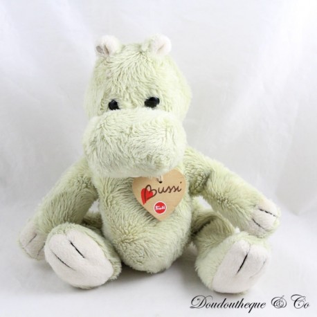 Nilpferd Plüsch TRUDI Bussi grüne Dinosaurier Halskette Holz Herz 18 cm Nilpferd Plüsch TRUDI Bussi grüne Dinosaurier Halskette Holz Herz 18 cm