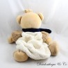 Plüsch Teddybär Pyjama Cubs Beige Schal Blau