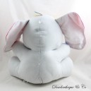 Vintage PLAYSKOOL Grau Rosa Grün Tasche Elefant Sensorischer Plüsch 30 cm