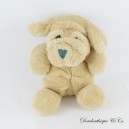 Vintage beige Bulldogge Teddybär Plüsch 22 cm