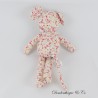 Maus Kuscheltier PETIT BATEAU bedruckt floral neon pink Kragenstoffe 28 cm