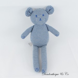 Bärendecke PETIT BATEAU Streifen blau weiß 26 cm