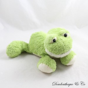 Grün ANNA CLUB PLUSH Frosch Plüsch auf dem Bauch liegend 27 cm