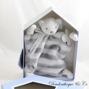 KALOO Bear Coperta Piatta Grigio Bianco