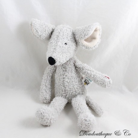 Mausplüsch JELLYCAT graues lockiges Haar, schwarze Nase 24 cm Mausplüsch JELLYCAT graues lockiges Haar, schwarze Nase 24 cm