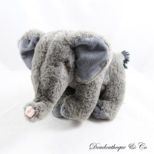 Elefant Plüsch KEELECO KEEL TOYS grau schwarz 100% recycelt 22 cm