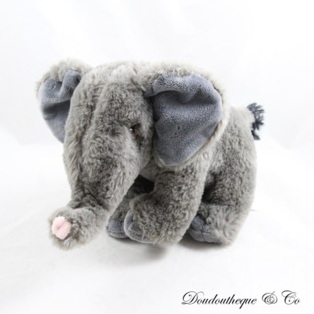 Elefant Plüsch KEELECO KEEL TOYS grau schwarz 100% recycelt 22 cm Elefant Plüsch KEELECO KEEL TOYS grau schwarz 100% recycelt 22 cm