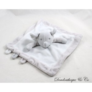 OBAIBI Elefant Flachdecke Grau Weiß Lila Streifen 25 cm