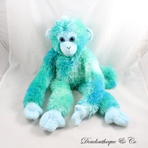 WILD REPUBLIC peluche de mono azul verde brazos largos en botellas recicladas 56 cm