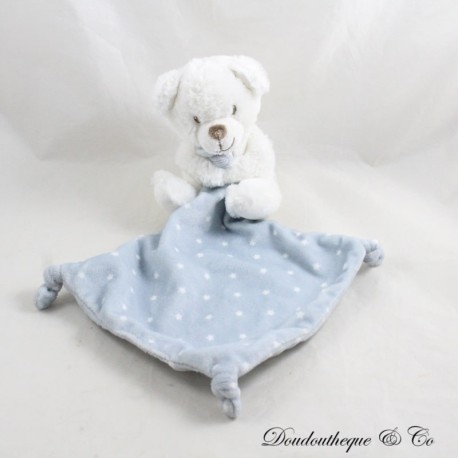NICOTOY Simba Toys weiß blau Sterne Bär Einstecktuch Kuscheltier 33 cm NICOTOY Simba Toys weiß blau Sterne Bär Einstecktuch Kuscheltier 33 cm