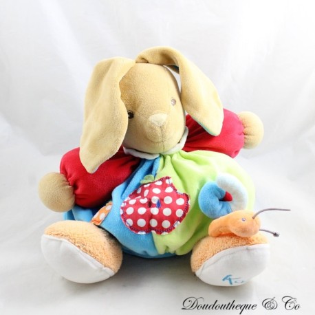 KALOO Farben Kaninchen Plüsch Apfel Rot Grün Blau Regenwürmer 30 cm KALOO Farben Kaninchen Plüsch Apfel Rot Grün Blau Regenwürmer 30 cm