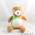 Musikalischer Plüschbär SIMBA BABY bewegt das Kopftuch orangegrün 26 cm