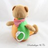 Musikalischer Plüschbär SIMBA BABY bewegt das Kopftuch orangegrün 26 cm