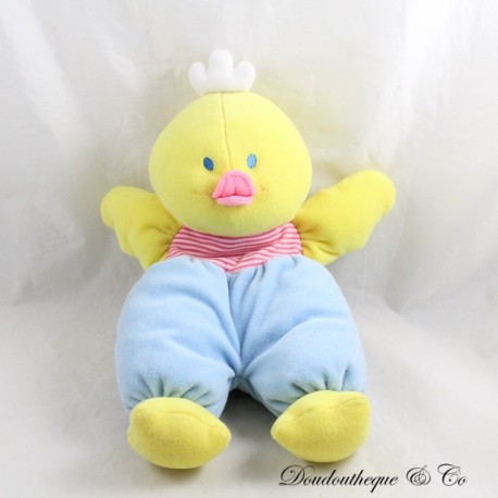 Vintage Plüschküken JEMINI Henne Ente Gelb Blau Rosa 27 cm Vintage Plüschküken JEMINI Henne Ente Gelb Blau Rosa 27 cm