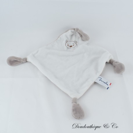 MAILOU TRADITION Bär Kuscheltier weiß und grau 22 cm MAILOU TRADITION Bär Kuscheltier weiß und grau 22 cm