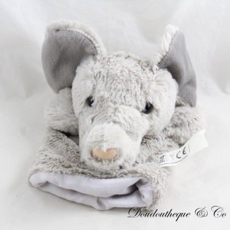 Doudou marionnette éléphant TOBAR gris Doudou marionnette éléphant TOBAR gris