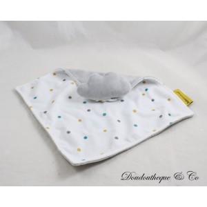 AUBERT CONCEPT cloud flaches Kuscheltier grau weiß Polka Dots mehrfarbig