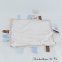 MINENE quadratisches Einstecktuch Kuscheltier rosa Tupfen und Herzen 23 cm