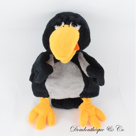 Raven TRUDI Plüschtier Handpuppe schwarz und gelb 29 cm