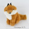 IKEA rotes und weißes Fuchs Plüschtier glänzendes Haar sitzend 25 cm