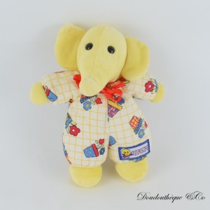 Elefant Plüsch AJENA FUTUROSCOPE gelbe Blumentöpfe 21 cm