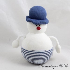 Schneemann Plüsch LITTLE BOAT Blau Gestreift