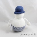 Schneemann Plüsch LITTLE BOAT Blau Gestreift