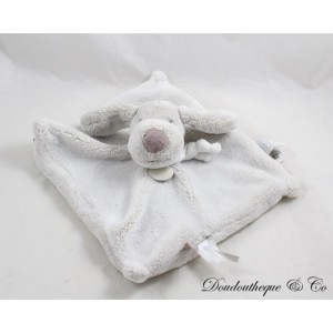 Flaches Hundekuscheltier DOUDOU ET COMPAGNIE Ich liebe mein graues Kuscheltier 22 cm