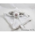 Flaches Hundekuscheltier DOUDOU ET COMPAGNIE Ich liebe mein graues Kuscheltier 22 cm