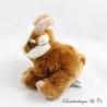 Kastanien- oder Steinbock-Plüschtier CREATIONS DANI meliert weißbraun 15 cm