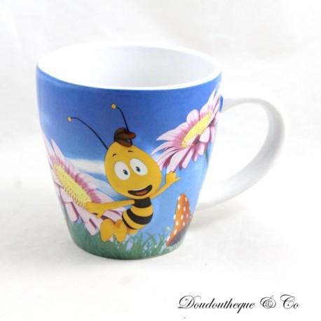 Mug Willy maya Biene STUDIO 100 Arkopharma blau relief 10 cm