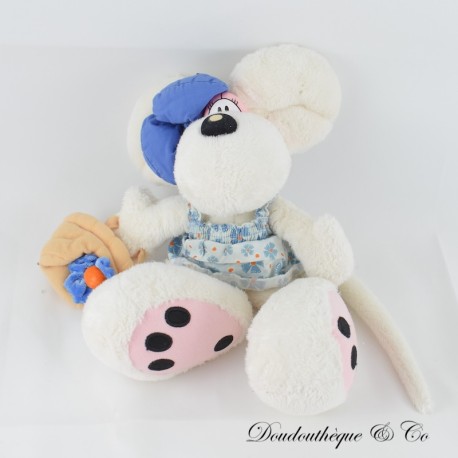 Mausplüsch DIDDL Diddlina blaues Kleid und Korb 30 cm Mausplüsch DIDDL Diddlina blaues Kleid und Korb 30 cm
