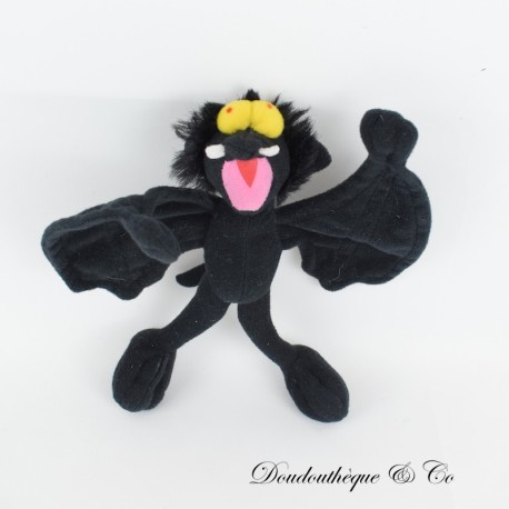 MCDONALD'S Schwarz-Gelb Happy Meal Vintage 2000 Fledermaus Plüsch 21 cm MCDONALD'S Schwarz-Gelb Happy Meal Vintage 2000 Fledermaus Plüsch 21 cm