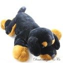 Grande peluche chien Rottweiler ANIMAL ALLEY noir marron