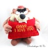 Peluche Taz FAMOSA City Chix Looney Tunes Grrrr... Ich liebe dich Valentinstag 37 cm