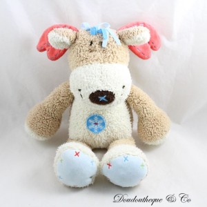Beige CATIMINI Rentier Plüsch Schneeflocke Hund Elch Hirsch 30 cm