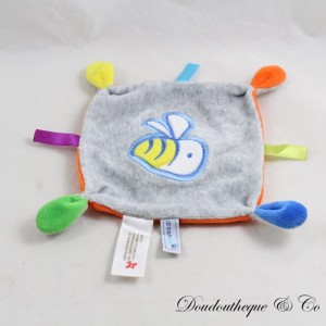 Flache Biene Kuscheltier NICOTOY grau