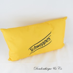SCHWEPPES Getränkekissen Rechteck Gelb und Schwarz 48 cm