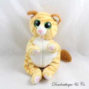 Mango Cat TY Orange Mütze Bäuche Juratoys Große Grüne Augen 20 cm