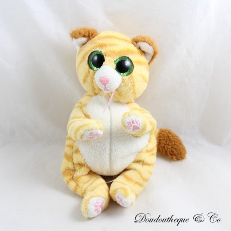 Mango Cat TY Orange Mütze Bäuche Juratoys Große Grüne Augen 20 cm Mango Cat TY Orange Mütze Bäuche Juratoys Große Grüne Augen 20 cm