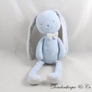 Ausgestopftes Kaninchen TEX BABY blau weiß