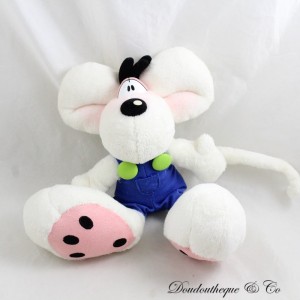 Mouse plush DIDDL Depesche blue dungarees Super Soft 27 cm